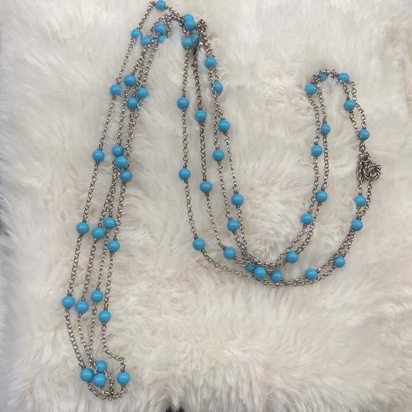 David Yurman Turquoise Station Necklace - Picture 6 of 6